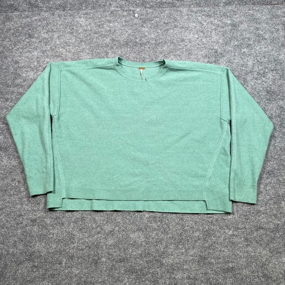 Free People Sweaters - Free People Brookside Oversized Wool Blend Sweater Sage Green Womens Size M